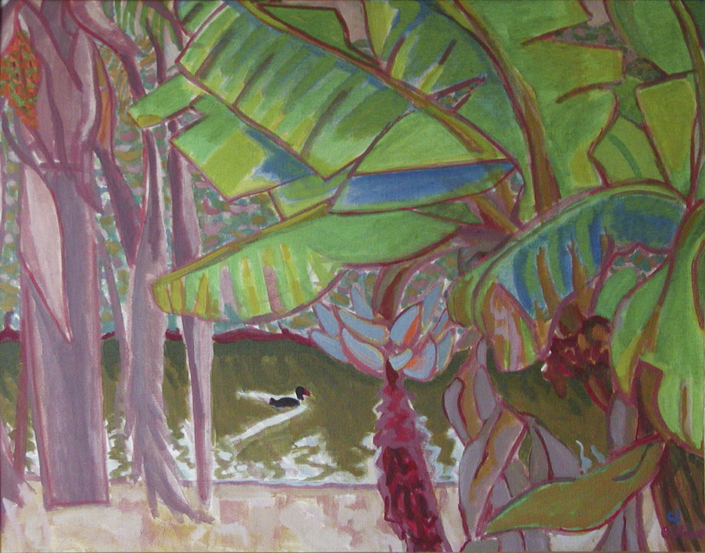 Cicely Aikman, Florida Canal, oil, 28 x 34